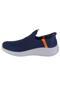 skechers - Buty sportowe Sneakersy damskie, Skechers Ultra Flex 3.0 - Smooth Step Slip-ins. Kolor: pomarańczowy, wielokolorowy, niebieski. Sport: turystyka piesza