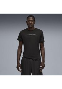Puma - Męska koszulka RUN CLUB z grafiką PUMA Black. Kolor: czarny. Sport: bieganie
