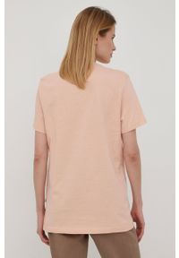 Kangol t-shirt bawełniany kolor różowy KLEU006.D-115. Kolor: różowy. Materiał: bawełna #4