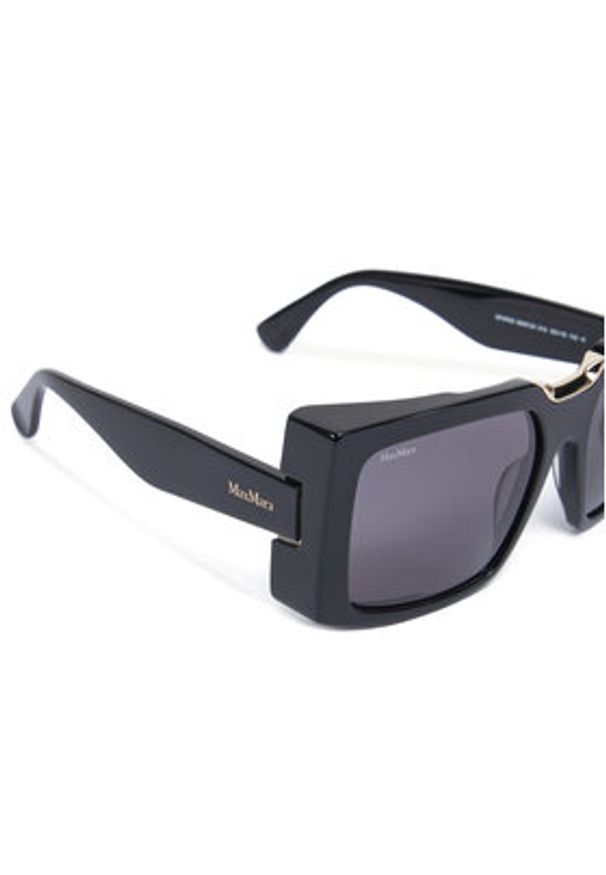 Max Mara Okulary przeciwsłoneczne MM0124 01A Czarny. Kolor: czarny