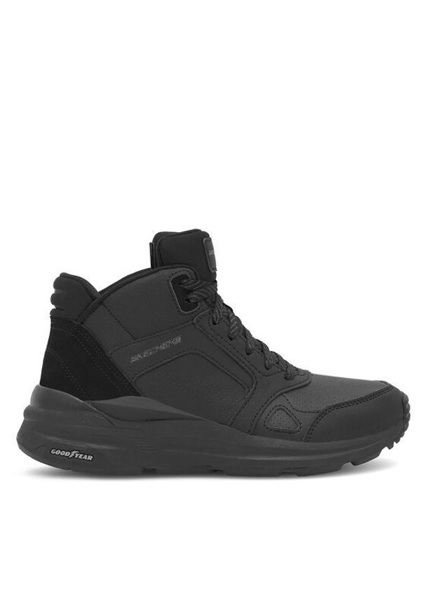 skechers - Skechers Sneakersy 149771 BBK Czarny. Kolor: czarny. Materiał: skóra