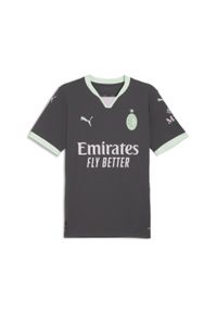 T-Shirt Puma AC Milan Replika Trzeciej Koszulki Dla Dorosłych. Kolor: zielony, szary, wielokolorowy. Sport: piłka nożna