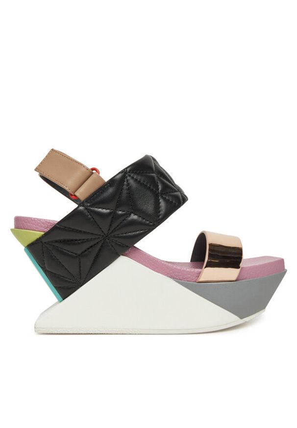 United Nude Sandały Delta Wedge Puffy 10902886188 Kolorowy. Materiał: skóra. Wzór: kolorowy