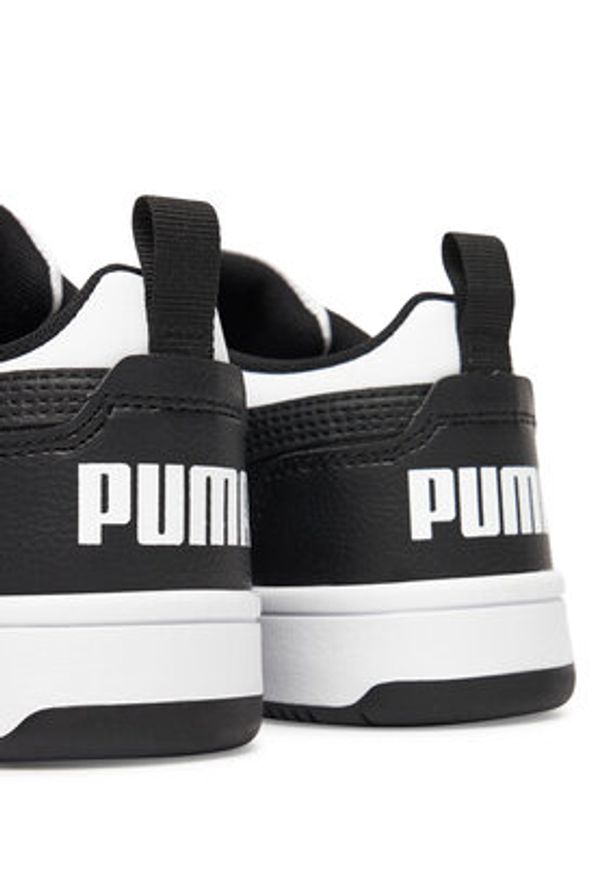 Puma Sneakersy Rebound V6 Lo Jr 393833 01 Biały. Kolor: biały. Materiał: skóra