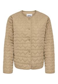 only - ONLY Kurtka przejściowa Heart 15366265 Beżowy Regular Fit. Kolor: beżowy. Materiał: syntetyk #4