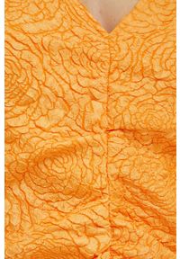 GESTUZ - Gestuz sukienka MaisieGZ kolor pomarańczowy mini dopasowana. Kolor: pomarańczowy. Długość rękawa: długi rękaw. Typ sukienki: dopasowane. Długość: mini #3