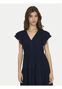 only - ONLY Sukienka letnia Helena 15303058 Granatowy Regular Fit. Kolor: niebieski. Materiał: bawełna. Sezon: lato #7