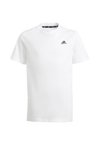 Adidas - Koszulka dla dzieci adidas Essentials Small Logo Cotton Tee. Kolor: biały