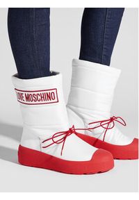 Love Moschino - LOVE MOSCHINO Śniegowce JA15855H0HIN010B Biały. Kolor: biały. Materiał: materiał #6