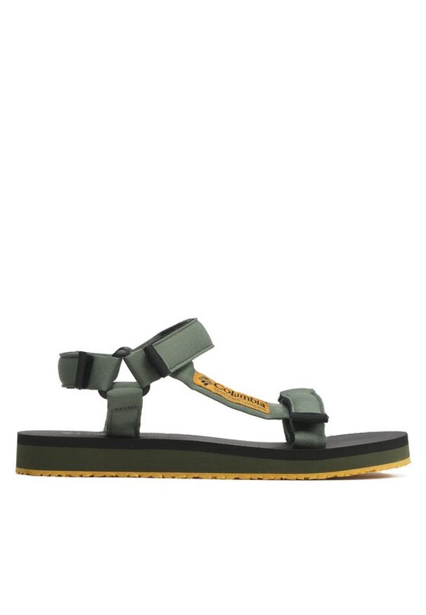columbia - Columbia Sandały Breaksider Sandal BM0486 Zielony. Kolor: zielony. Materiał: materiał