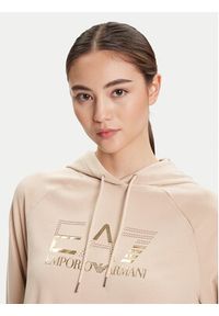 EA7 Emporio Armani Dres 7W000687 AF12502 U1046 Beżowy Regular Fit. Kolor: beżowy. Materiał: bawełna #6