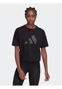 Adidas - adidas T-Shirt Train Icons 3 Bar Logo T-Shirt HD8973 Czarny Regular Fit. Kolor: czarny. Materiał: syntetyk