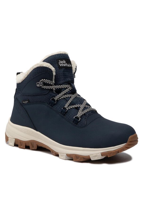 Jack Wolfskin Trekkingi Everquest Texapore Mid W 4053581 1171 080 Granatowy. Kolor: niebieski. Materiał: skóra. Sport: turystyka piesza