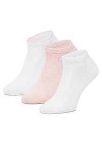 Zestaw 3 par stopek unisex Roxy. Kolor: biały
