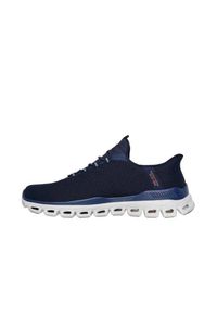 skechers - Buty męskie sneakersy Skechers Glide-Step Slip-Ins. Kolor: niebieski