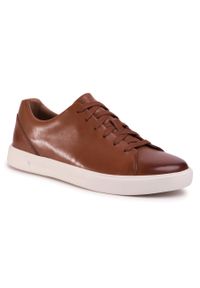 Sneakersy Clarks Un Costa Lace 261486907 British Tan Leather. Kolor: brązowy. Materiał: skóra #1