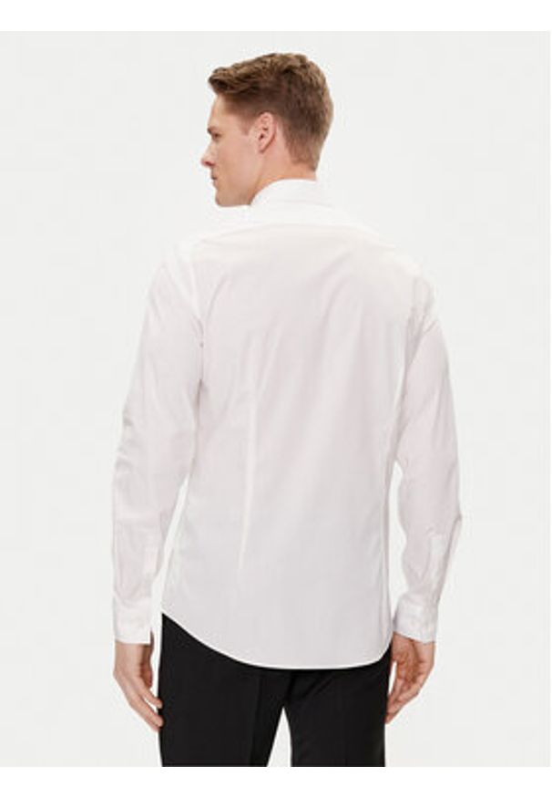 Calvin Klein Koszula K10K112587 Biały Slim Fit. Kolor: biały. Materiał: bawełna