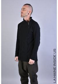 La Haine Inside Us Sweter "LM059" | A2308 3J LM059 | Mężczyzna | Czarny. Okazja: na co dzień. Typ kołnierza: kołnierzyk stójkowy. Kolor: czarny. Materiał: bawełna. Wzór: aplikacja. Styl: casual #10
