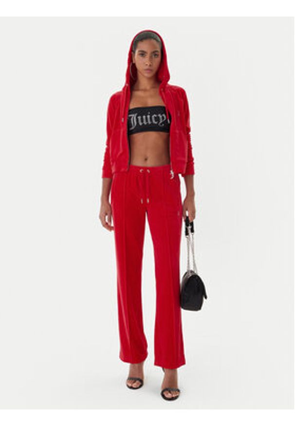 Juicy Couture Bluza Madison JCWAS225306 Czerwony Slim Fit. Kolor: czerwony. Materiał: syntetyk