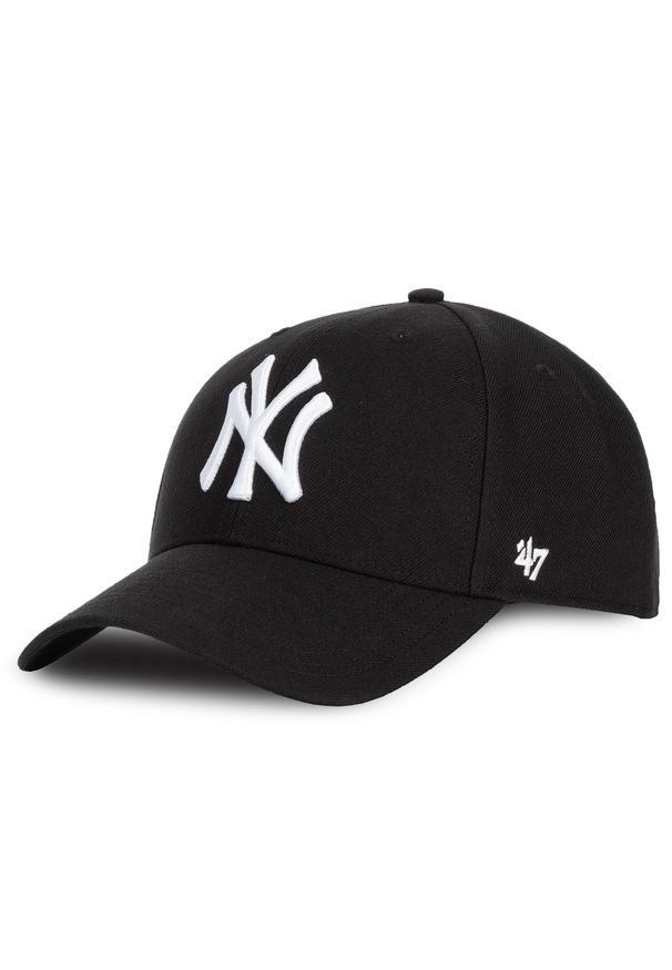 Czapka 47 Brand - New York Yankees B-MVPSP17WBP-BK Black. Kolor: czarny. Materiał: materiał, wełna, akryl