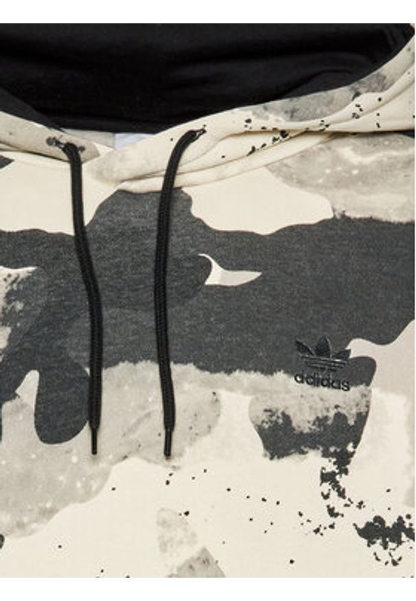 Adidas - adidas Bluza Camo Series HK2805 Szary Regular Fit. Kolor: szary. Materiał: bawełna, syntetyk