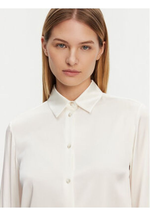 Max Mara Leisure Koszula Kadiak 2516111027650 Écru Regular Fit. Materiał: jedwab