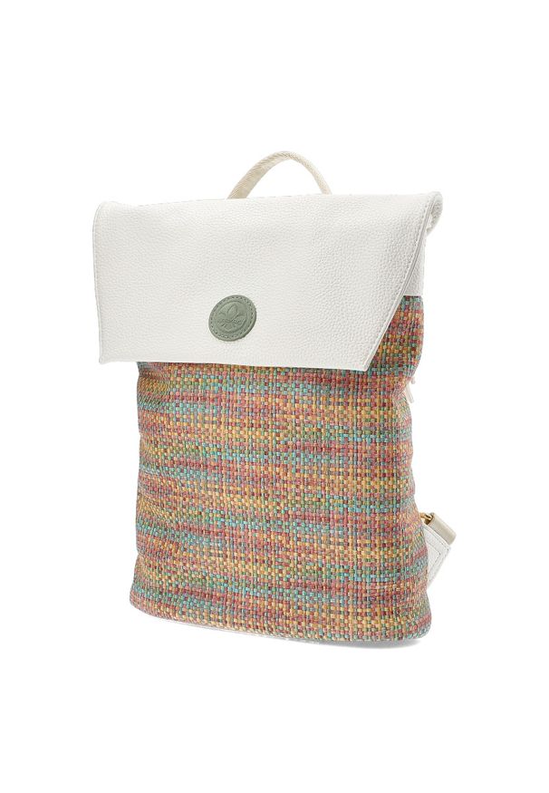 Kolorowy Stylowy Plecak Damski Rieker. Wzór: kolorowy. Styl: elegancki