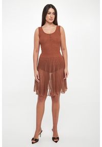 Elisabetta Franchi - Sukienka z ażurowej dziany ELISABETTA FRANCHI. Wzór: ażurowy #2