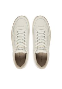 TOMMY HILFIGER - Tommy Hilfiger Sneakersy Th Basket Core FM0FM05629 Écru. Materiał: skóra #4