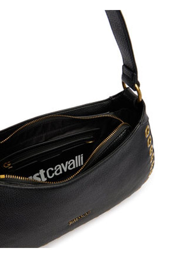 Just Cavalli Torebka 80RA4BF6 ZSB81 Czarny. Kolor: czarny. Materiał: skórzane