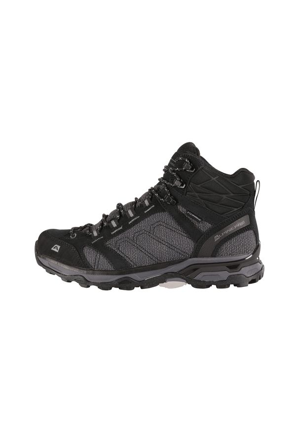 ALPINE PRO - Buty trekkingowe męskie Alpine Pro Cerne Kevlar. Kolor: czarny. Materiał: welur, skóra