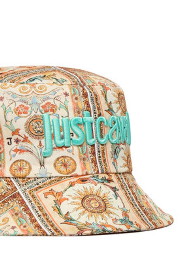 Just Cavalli Kapelusz 80RAZK3A ZG407 Beżowy jasny. Kolor: beżowy. Materiał: bawełna