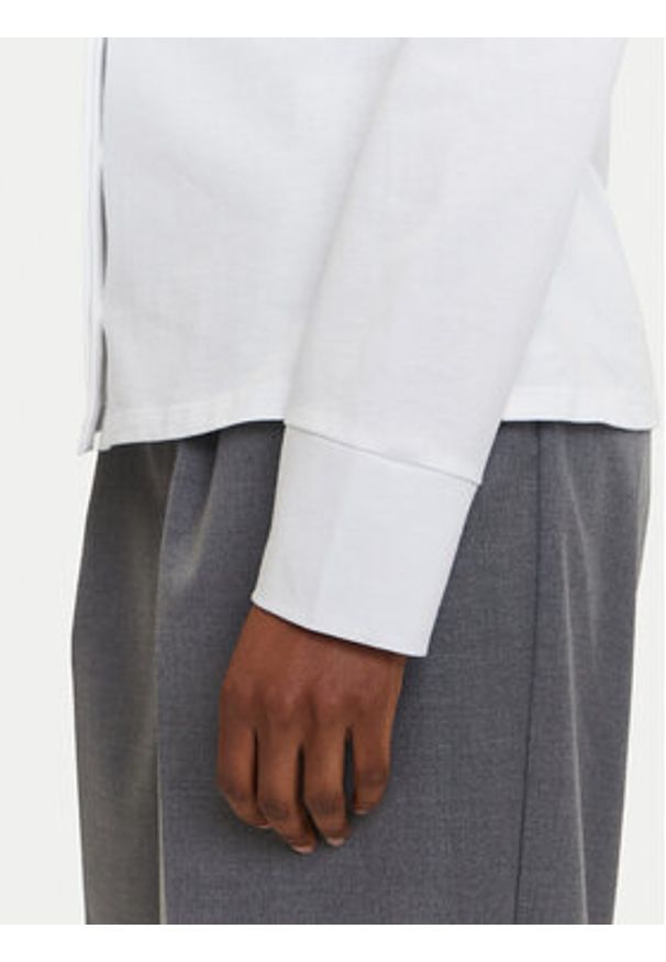 Karl Lagerfeld - KARL LAGERFELD Koszula A3W17103 Biały Slim Fit. Typ kołnierza: dekolt w karo. Kolor: biały. Materiał: bawełna