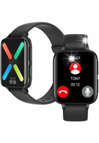 DT NO.1 - Smartwatch DT No.1 SMARTWATCH DT93 sportowy ZEGAREK dotykowy czarny. Rodzaj zegarka: smartwatch. Kolor: czarny. Styl: sportowy #1