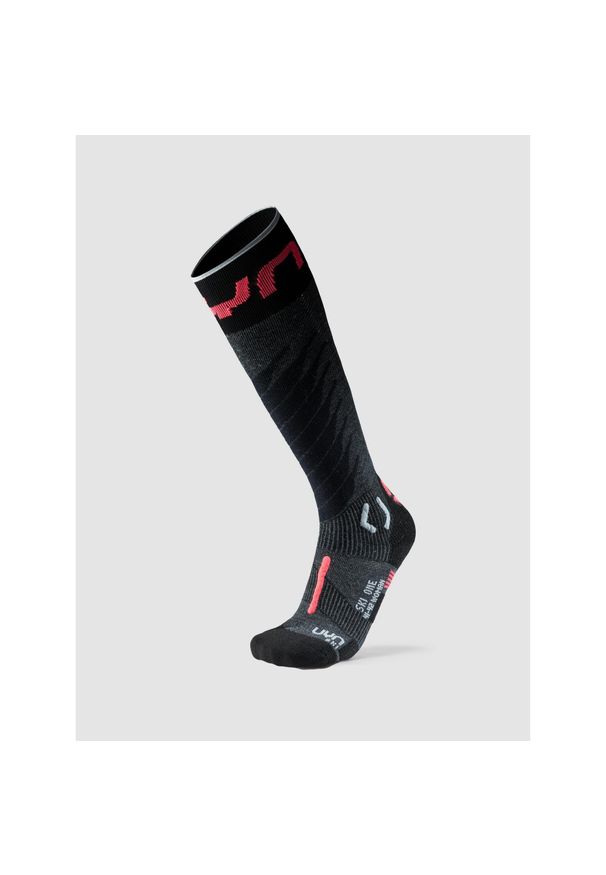 UYN - Ski One Merino Socks. Kolor: wielokolorowy, czarny, różowy. Sport: bieganie