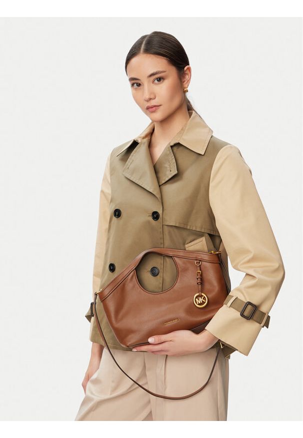 MICHAEL Michael Kors Torebka 32T6AX6C2L Brązowy. Kolor: brązowy. Materiał: skórzane