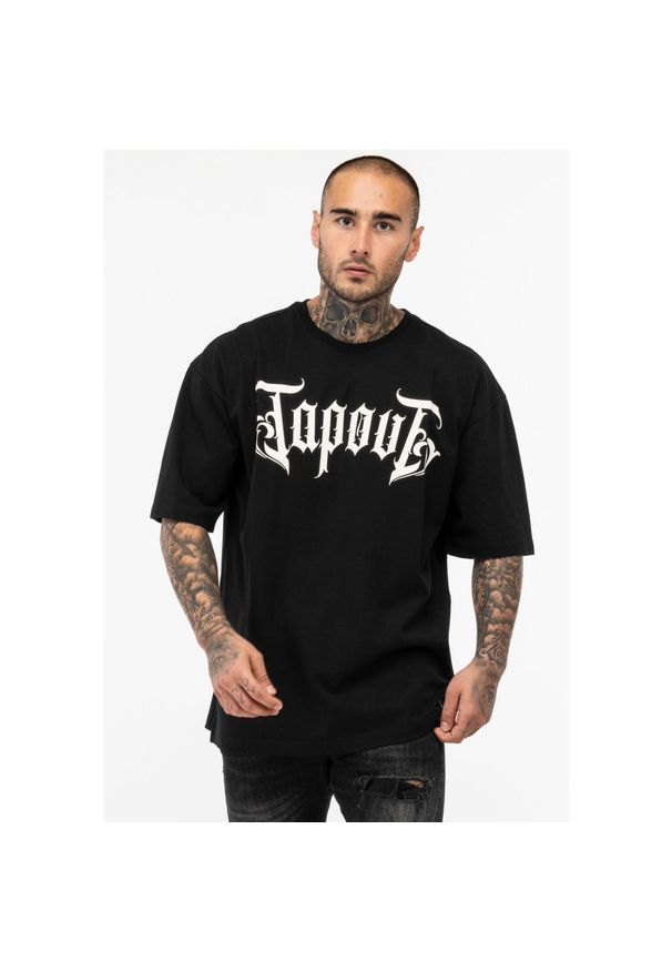 TAPOUT - Koszulka Tapout Simply Believe. Kolor: czarny, biały, wielokolorowy. Wzór: nadruk