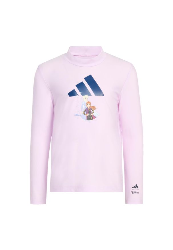 Koszulka Do Pływania Rash Guard Adidas Disney Frozen. Kolor: fioletowy, wielokolorowy, różowy. Wzór: motyw z bajki
