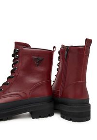 Guess Trzewiki FLFB2D LEA10 Bordowy. Kolor: czerwony. Materiał: skóra #2