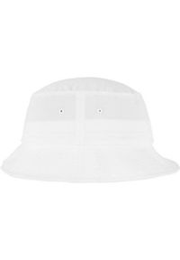FLEXFIT - Cotton Twill Bucket Hat. Kolor: biały