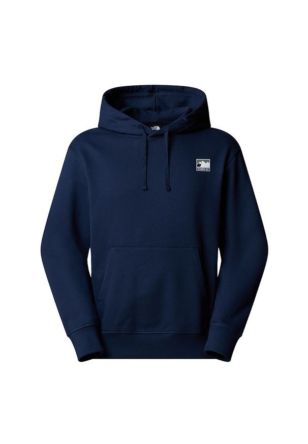Bluza męska The North Face Mountain 0A8E3N8K21 - granatowa. Typ kołnierza: kaptur. Kolor: niebieski. Materiał: bawełna. Styl: klasyczny. Sport: wspinaczka