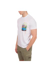Koszulka męska Napapijri S-Canada. Kolor: biały. Sport: turystyka piesza #1