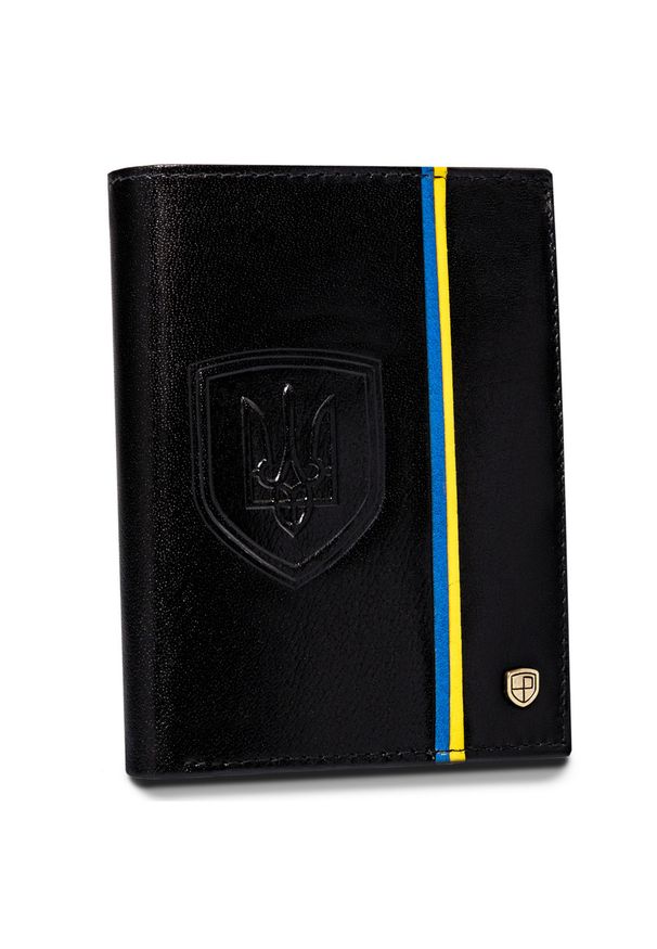 Portfel skórzany Peterson [DH] PTN 317-P-UP UA-BLAC czarny. Kolor: czarny. Materiał: skóra