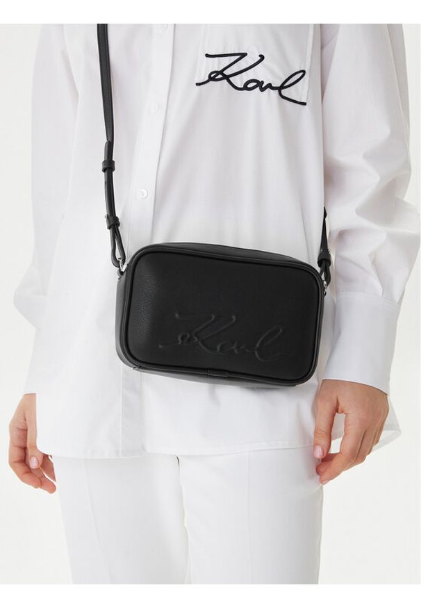 Karl Lagerfeld - KARL LAGERFELD Torebka B1W30069 Czarny. Kolor: czarny. Materiał: skórzane