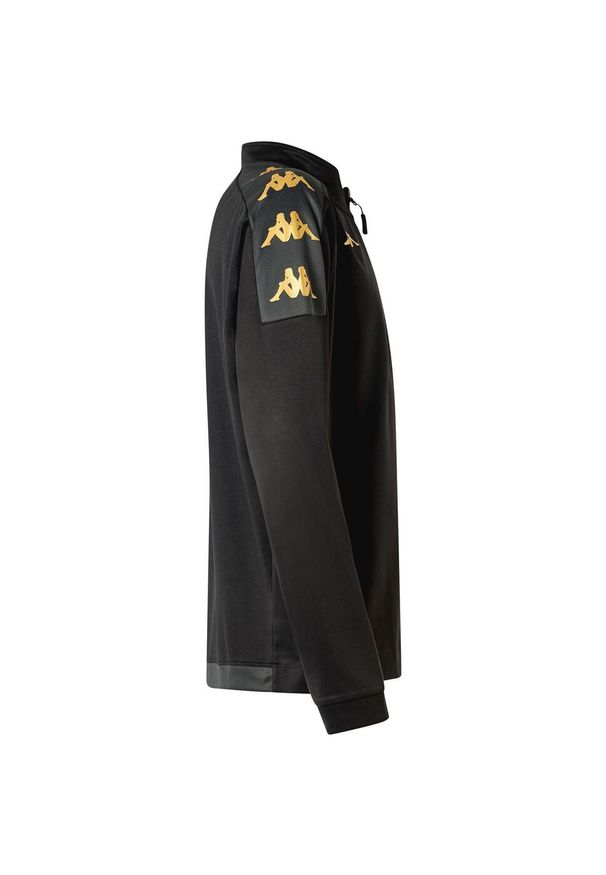 Kurtka z dresu Kappa Gassolo. Kolor: wielokolorowy, szary, czarny. Materiał: dresówka. Sport: piłka nożna, fitness