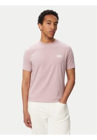 Karl Lagerfeld - KARL LAGERFELD T-Shirt 755781 563235 Różowy Regular Fit. Typ kołnierza: dekolt w karo. Kolor: różowy. Materiał: bawełna #1
