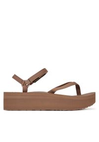 Teva Sandały Flatform Slim 1164630 Brązowy. Kolor: brązowy. Materiał: materiał #1