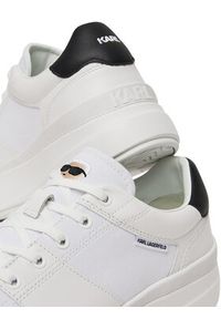 Karl Lagerfeld - KARL LAGERFELD Sneakersy KL54025 Biały. Kolor: biały. Materiał: zamsz, skóra