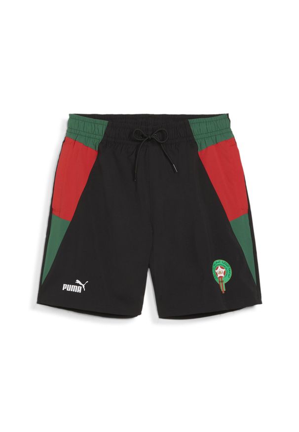 Puma - Męskie spodenki piłkarskie FRMF PUMA Black Vine For All Time Red Green. Kolor: zielony, czarny, czerwony, wielokolorowy. Sport: piłka nożna