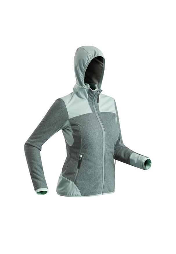 quechua - Polar turystyczny damski Quechua SH500 X-Warm. Kolor: szary. Materiał: polar
